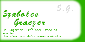 szabolcs graczer business card